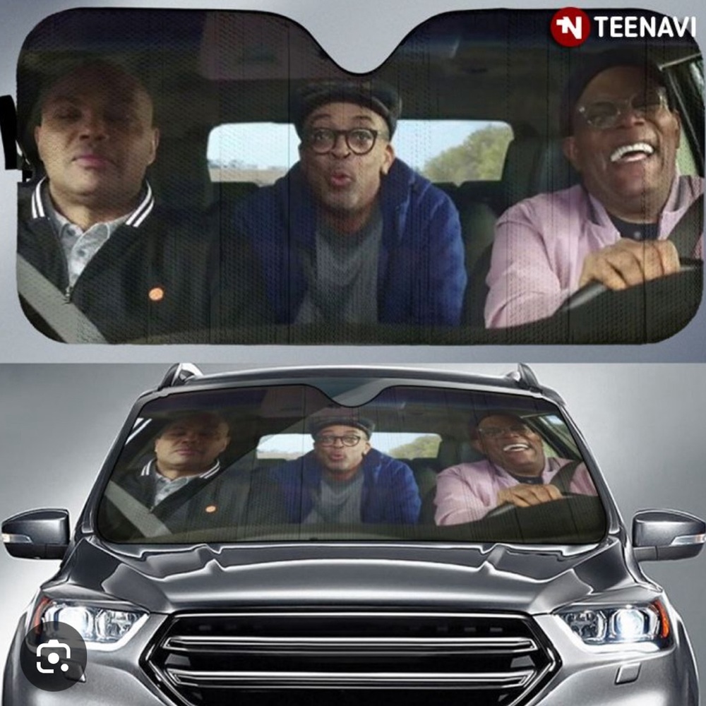 March Madness Auto Sunshade Samuel L. Jackson, Charles Barkley, Spike Lee NWOT